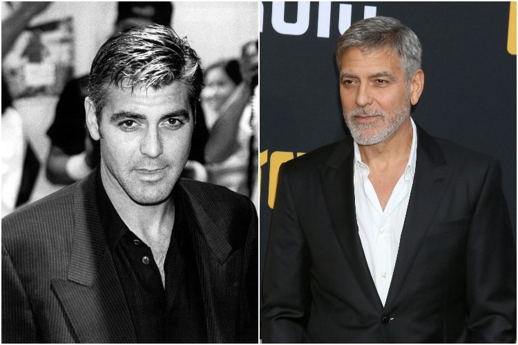 George Clooney then and now