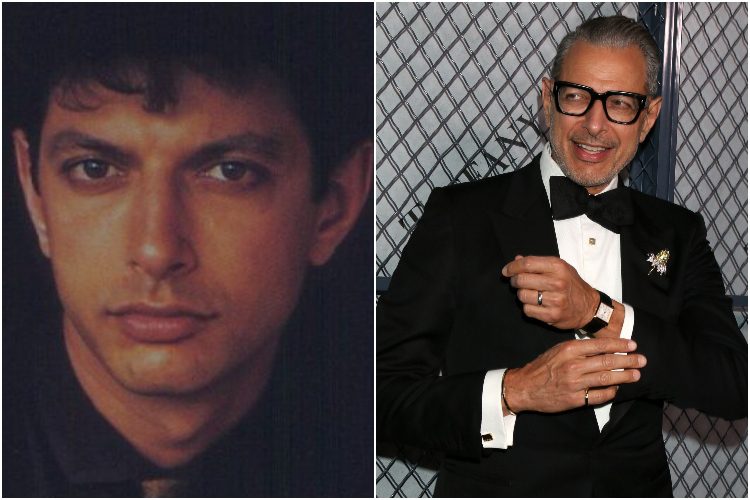 Jeff Goldblum then and now